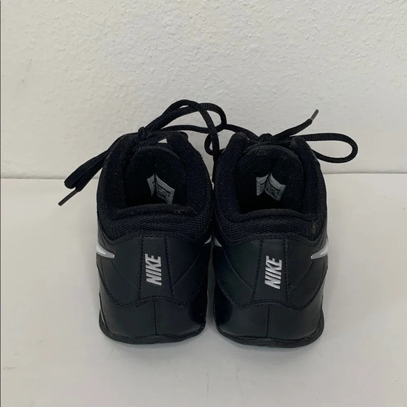 Nike Air Visi Pro Black Leather Athletic Shoes Mid-Top Basketball Sneakers - Picture 6 of 8